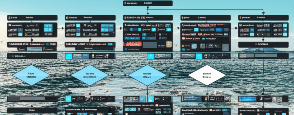 AI Workflows automation diagram showing intelligent process flow and decision points